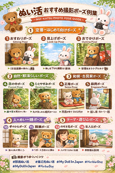 ぬい活ポーズ集１