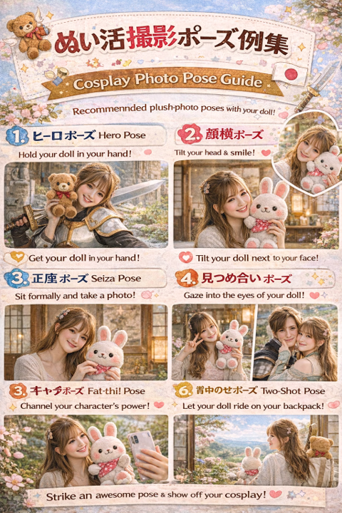 ぬい活ポーズ集２
